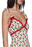 Sweet Sunset Mini Dress - Red