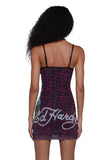 Cobra Roses Mesh Dress