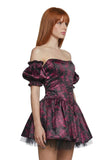 Holding Court Corset Dress - Black