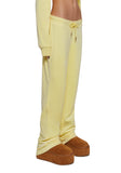 OG Big Bling Velour Track Pants - Yellow