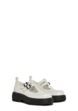 Double Strap Mary Jane - White
