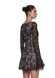Mary Jane Lace Dress - Black