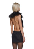 Cheri Halter Dress - Black