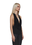 Celeb Status Halter Top - Black