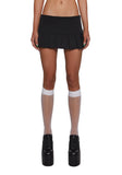 No Apologies Pleated Skort - Black