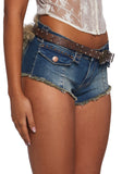 Vibing Sounds Faux Fur Belt - Brown