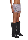 Fluorescent Eden Mini Skirt - Purple