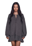 First Glances Trapeze Dress - Gray