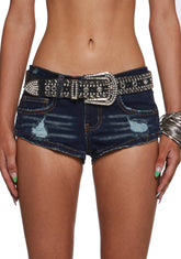 Crystal studded belt