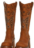 Butterfly Rodeo Western Boots - Copper
