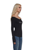 Logo Off The Shoulder Top