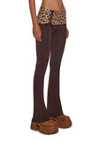 Hot Crush Knit Pants - Brown