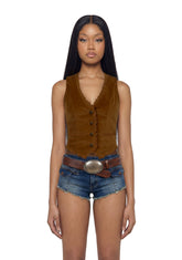 Sienna Velvet Vest