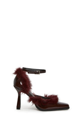 Chic Vanity Faux Fur Pointed Heels