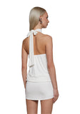 Club Moves Halter Dress - White