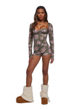 Beautiful Bloom Romper And Shrug Set