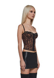 Hot Chase Corset Top - Leopard