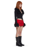 Darling Affection Ruffled Mini Skort - Red