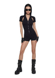 Neo Cut Out Hooded Romper