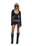 Sudden Silence Romper And Shrug Set
