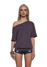 Mallory Backless Stripe Top