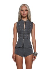 Cool Influence Peplum Vest