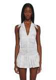 Carefree Days Collar Halter Dress