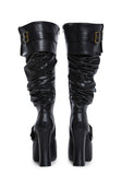 Ren Faire Slouchy Boots - Black