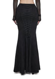 Dark Elegance Corset Maxi Skirt