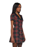 Devil You Don't Exist Plaid Dress