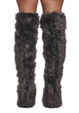 Wild Instincts Thigh High Boots - Gray