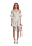 Holding Court Corset Dress - White
