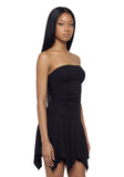 Flora Strapless Fairy Dress - Black