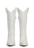Basic Present Perfect Cowboy Boots - White