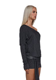 Flirt Hard Off The Shoulder Mini Dress