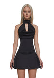 Fearless Love Halter Dress - Black