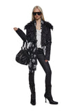 Polished Rebel Cropped Bomber Jacket