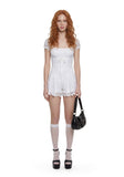 Elaine Lace Babydoll Romper - Ivory