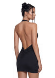 Solana Bodycon Mini Dress - Black