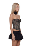 Bernadette Lace Corset - Black