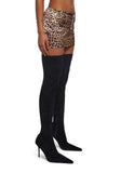 Secret Sigh Leopard Satin Skirt