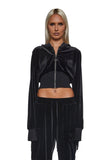 Ego Velour Corsetted Sweatshirt