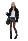 Lena Leather Micro Skort
