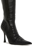 Motorcrossed Knee High Boots