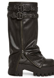 Warp Knee High Pant Boots - Brown