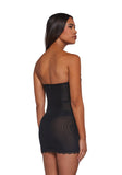 Captivating Gazes Slip Dress - Black