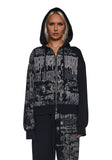 Ego Zip-Up Hoodie With Graphics