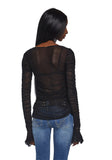 Divine Status Chiffon Blouse - Black