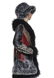 Arctic Noir Faux Fur Bag And Hat Set