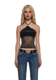 Fishnet Halter Top